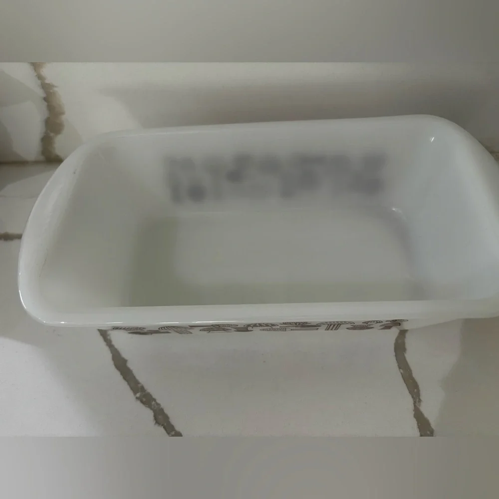Vintage Glasbake Mushroom Meatloaf